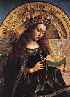 The Ghent Altarpiece Virgin Mary [detail] by Jan van Eyck